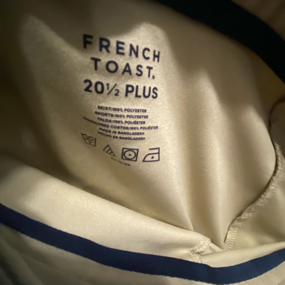 French Toast Beige A-Line Pleated Skirt School Uniform plus Size - Picture 6 of 6